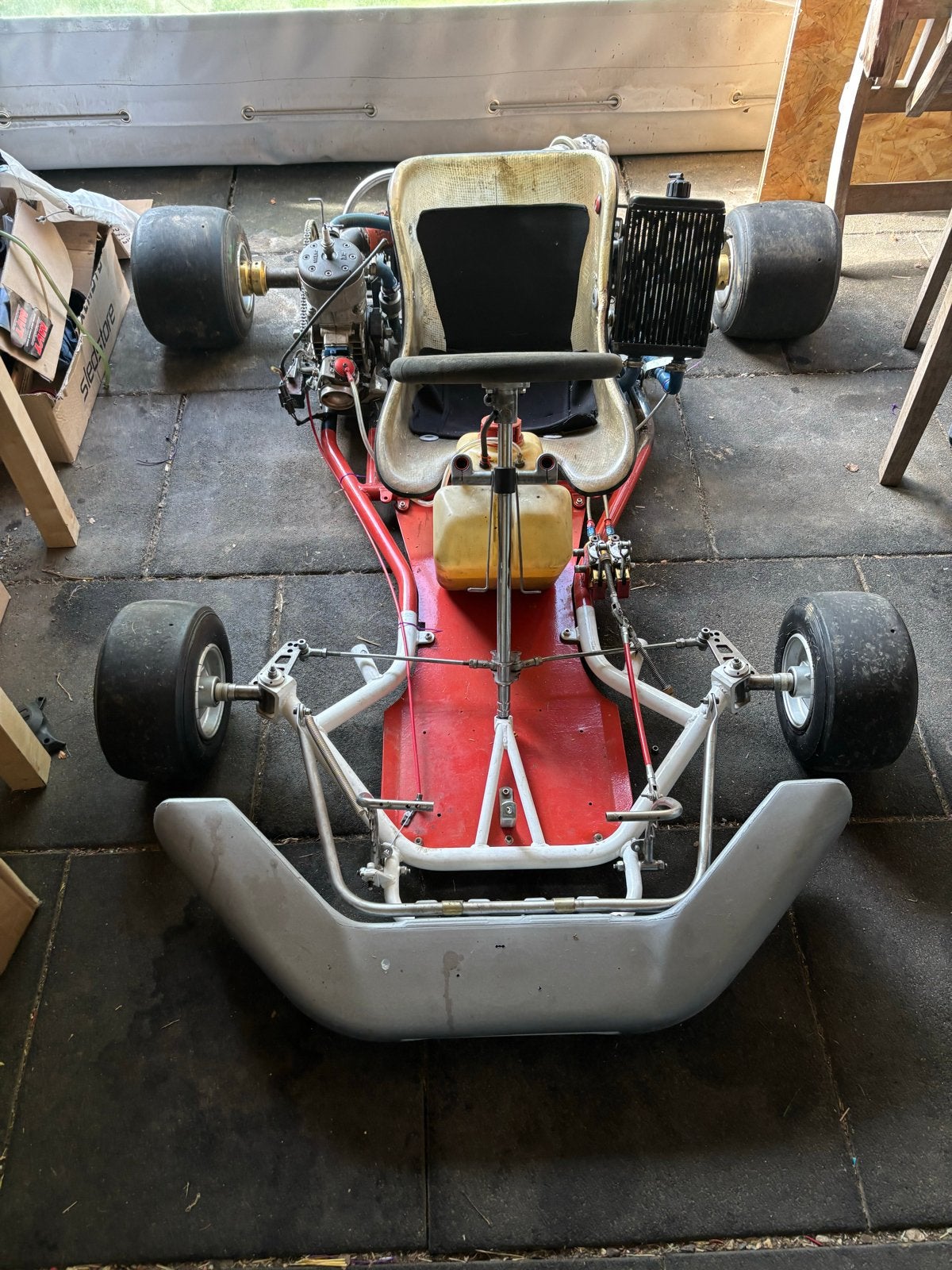 Kart 125cc 2-takt watergekoeld weinig uren, Ophalen, Zo goed als nieuw, Kart