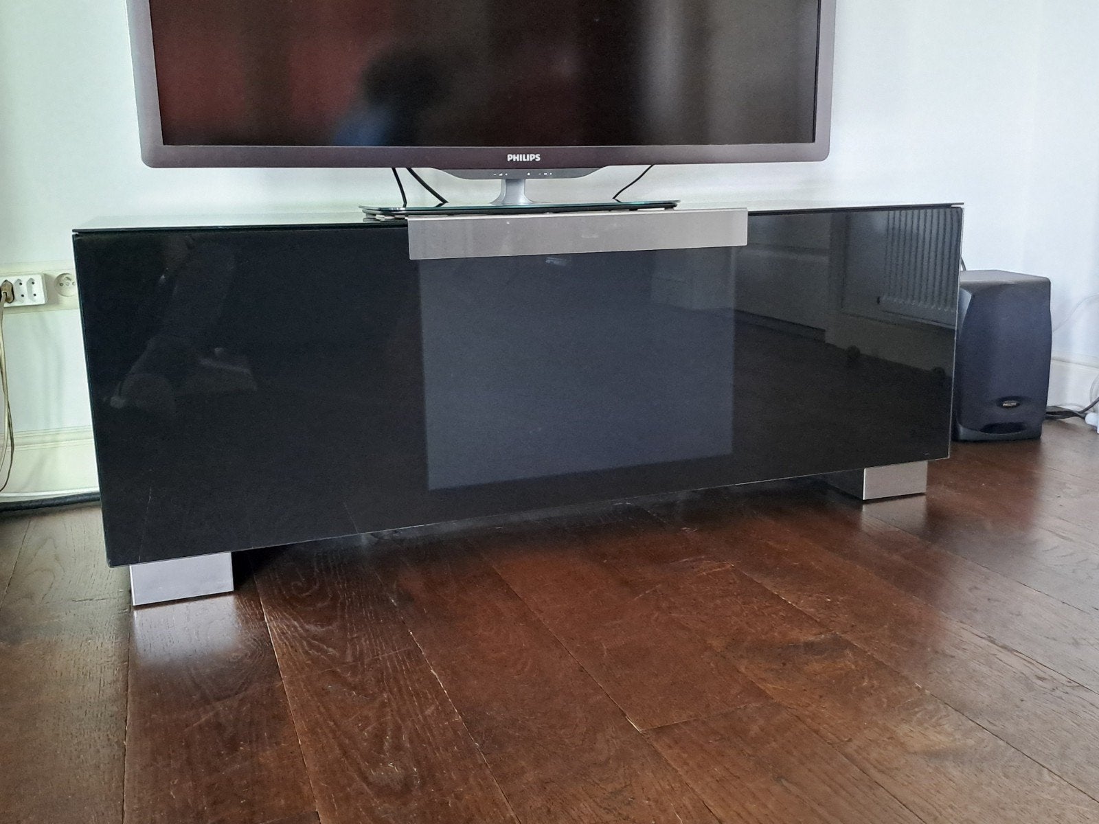Munari design TV meubel - 125Bx50Dx46H cm, Ophalen, Gebruikt, 150 tot 200 cm, Glas