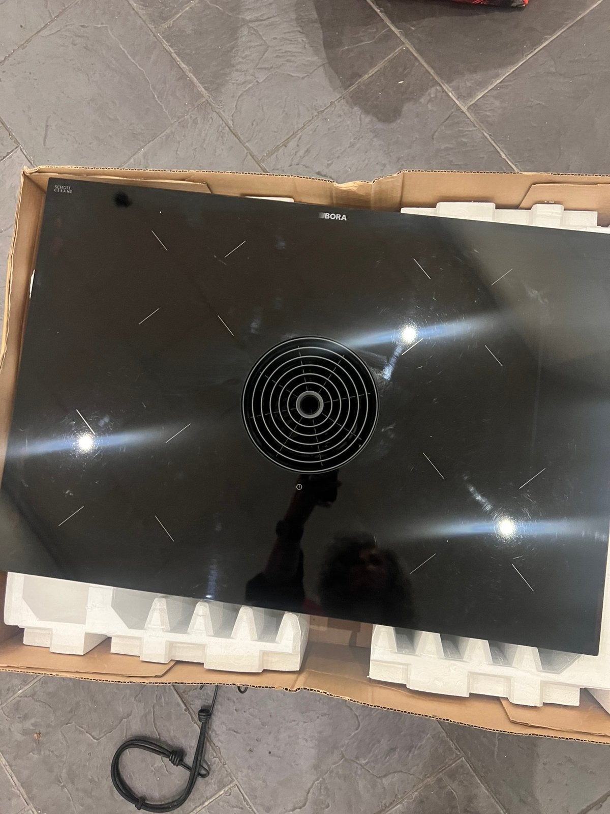 BORA PURU PURE INBOUW INDUCTIE KOOKPLAAT MET AFZUIGING, Zo goed als nieuw, Energieklasse A of zuiniger, Inbouw, Inductie
