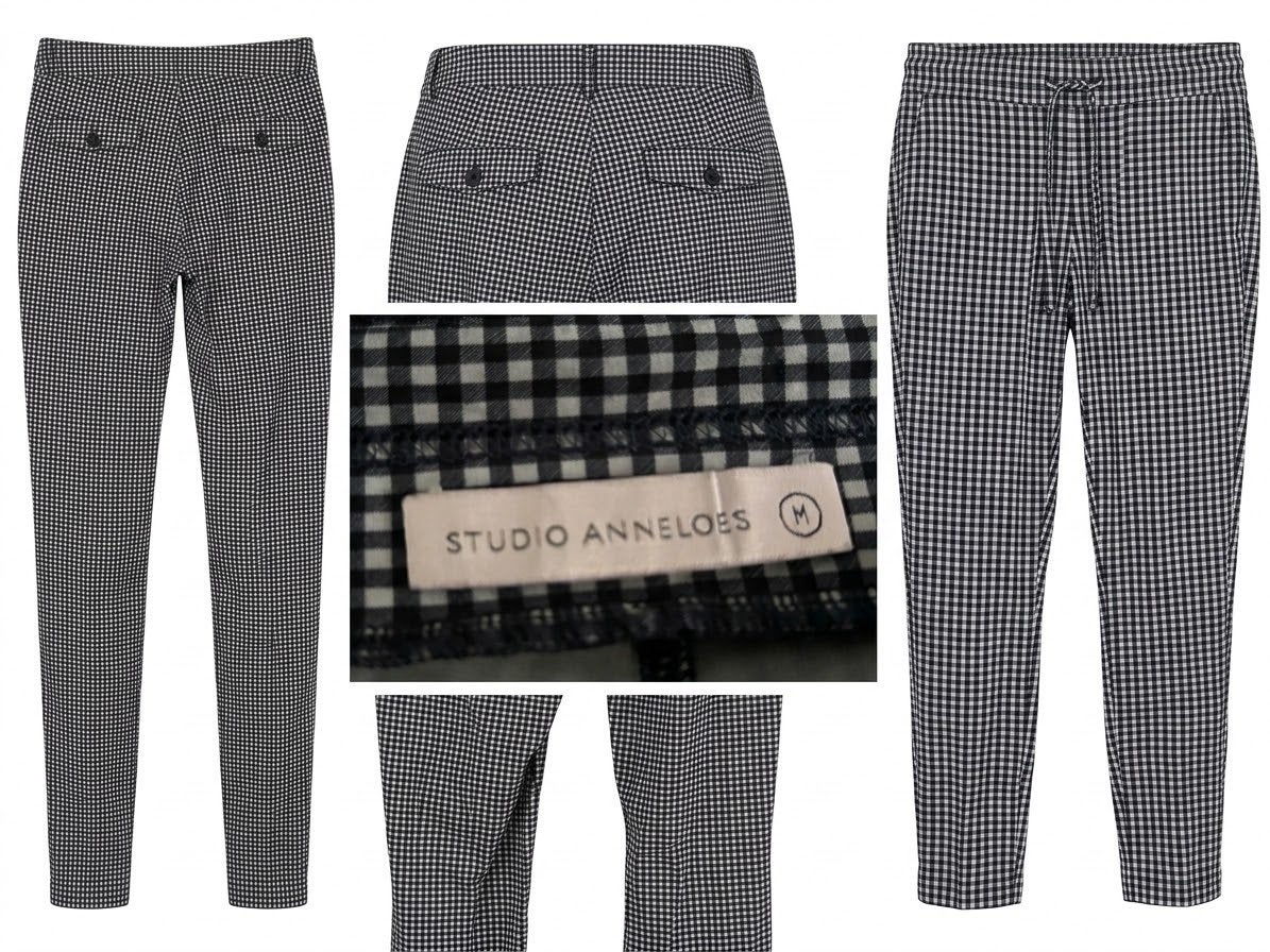 Studio Anneloes broek blauw/wit gingham / ruitje, Ophalen of Verzenden, Zo goed als nieuw, Blauw, Lang