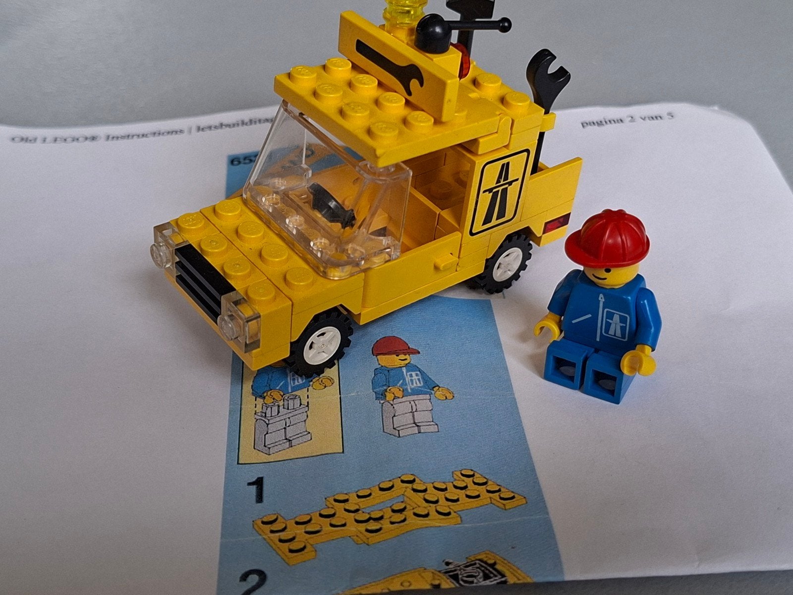 Lego System 6521 - Roadside Repair (1988), Compleet, Lego, Ophalen of Verzenden, Complete set