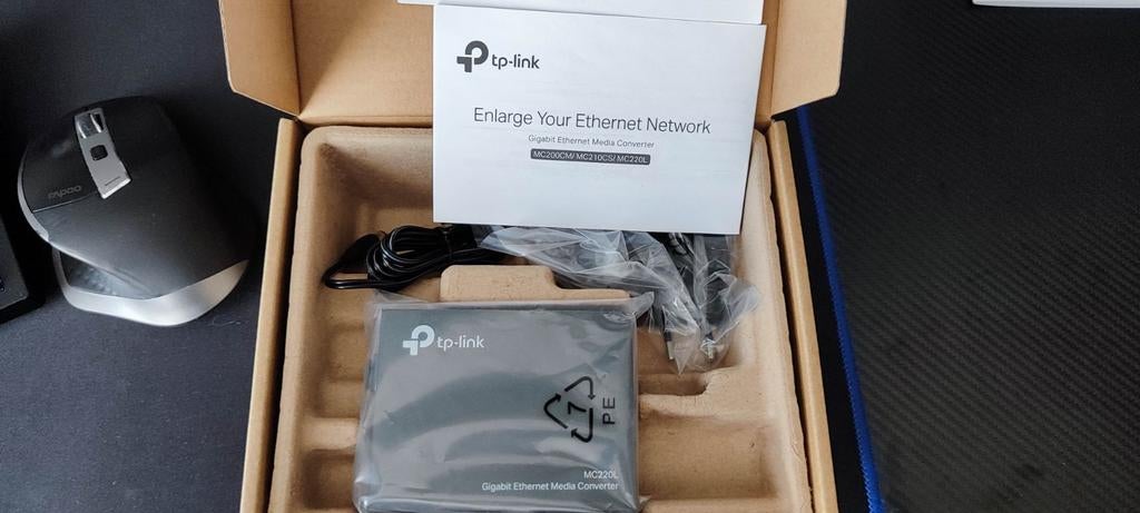 TP-Link Gigabit Ethernet Media Converter MC220L (nieuw), Ophalen of Verzenden, Nieuw