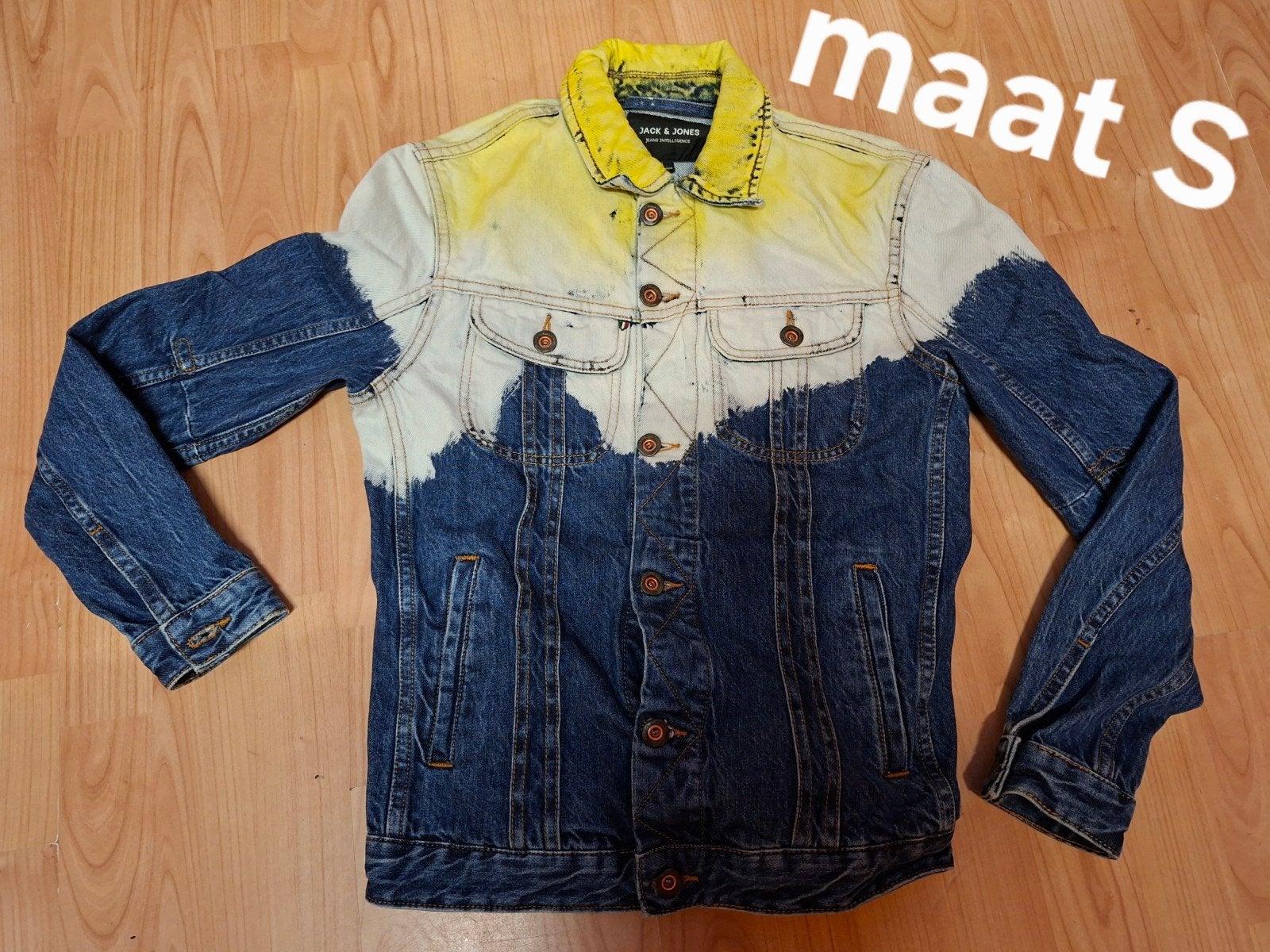 spijkerjas maat S, Ophalen, Zo goed als nieuw, Blauw