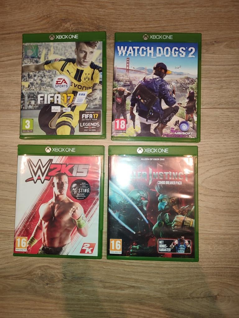 4 Xbox One games, Ophalen of Verzenden, Zo goed als nieuw, Sport, 3 spelers of meer