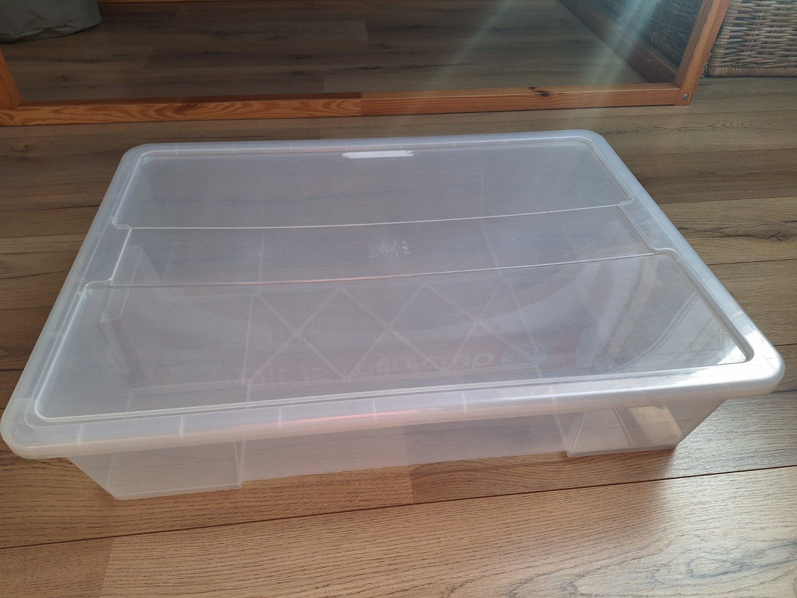 Grote lage SAMLA Bak met deksel van Ikea, Ophalen, Gebruikt, 40 tot 60 cm, Minder dan 35 cm