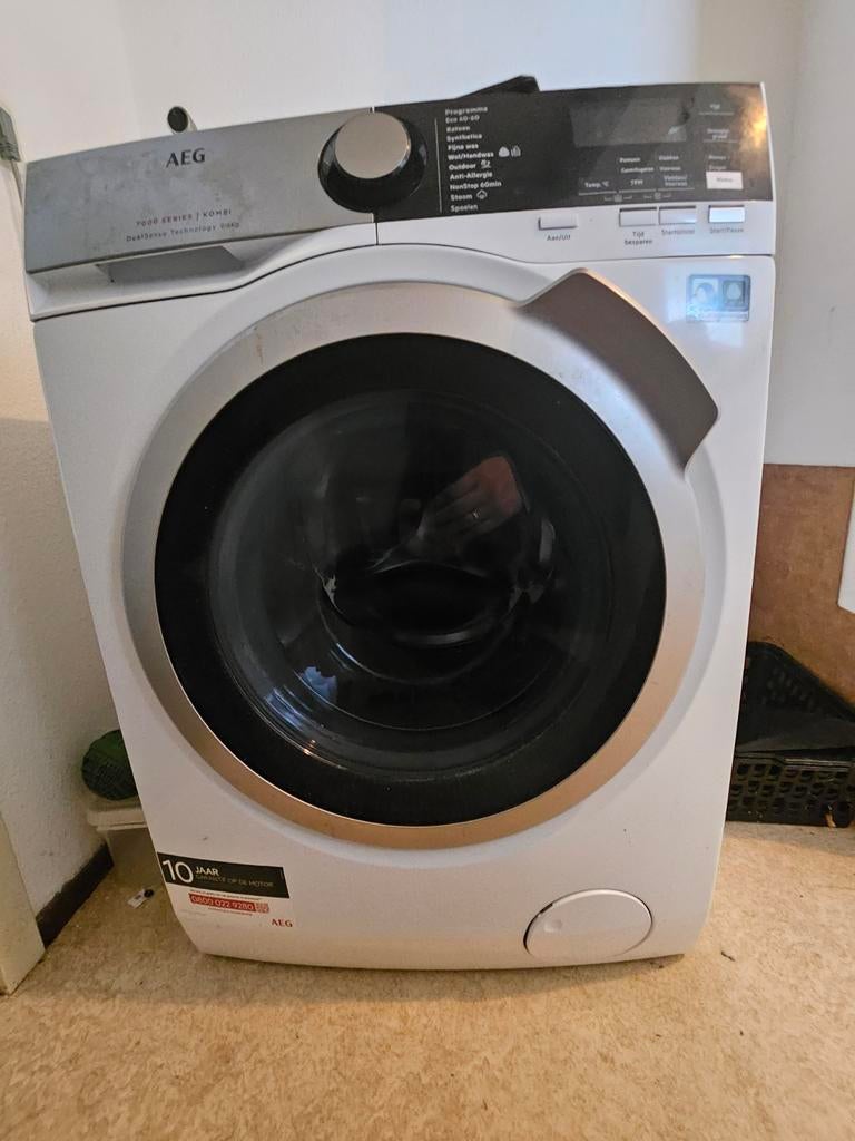 AEG 7000 Serie KOMBİ Wasmachine 9/6kg DualSense, 8 tot 10 kg, Ophalen, Gebruikt, 85 tot 90 cm