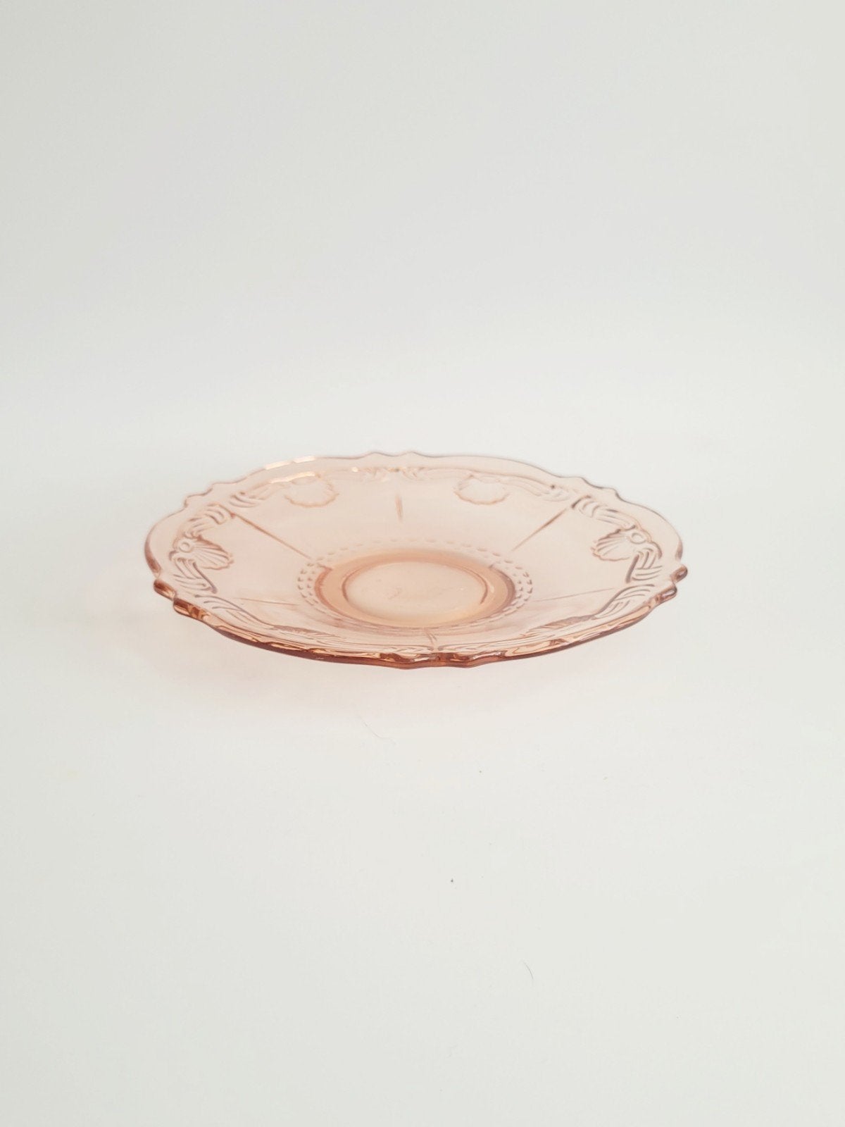 Izgs Prachtig roze vintage glas glazen schaaltje, Antiek en Kunst, Ophalen of Verzenden