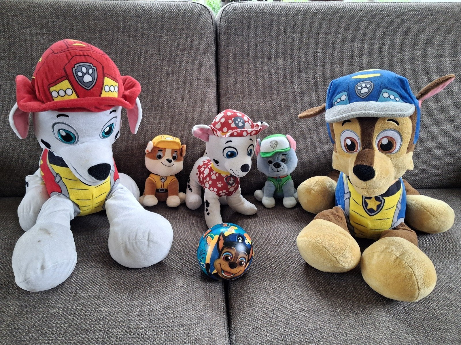 Paw Patrol knuffels en balletje, Ophalen of Verzenden, Zo goed als nieuw, Overige typen