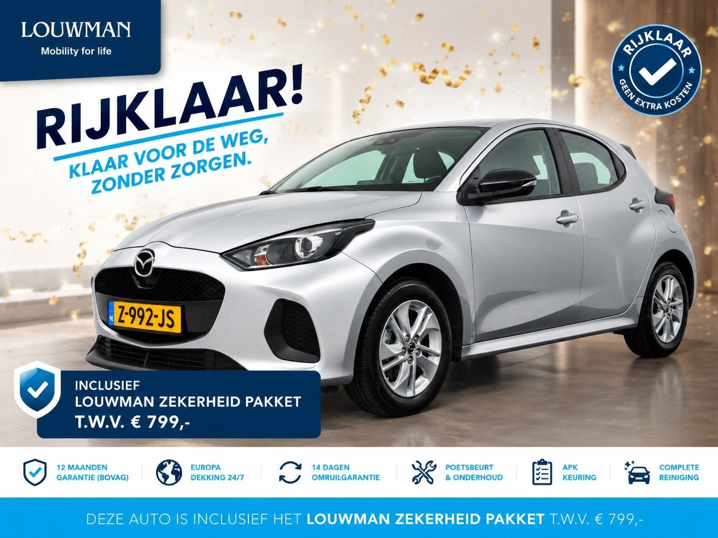 Mazda 2 Hybrid 1.5 Centre-line | RIJKLAAR INCLUSIEF AFLEVERP