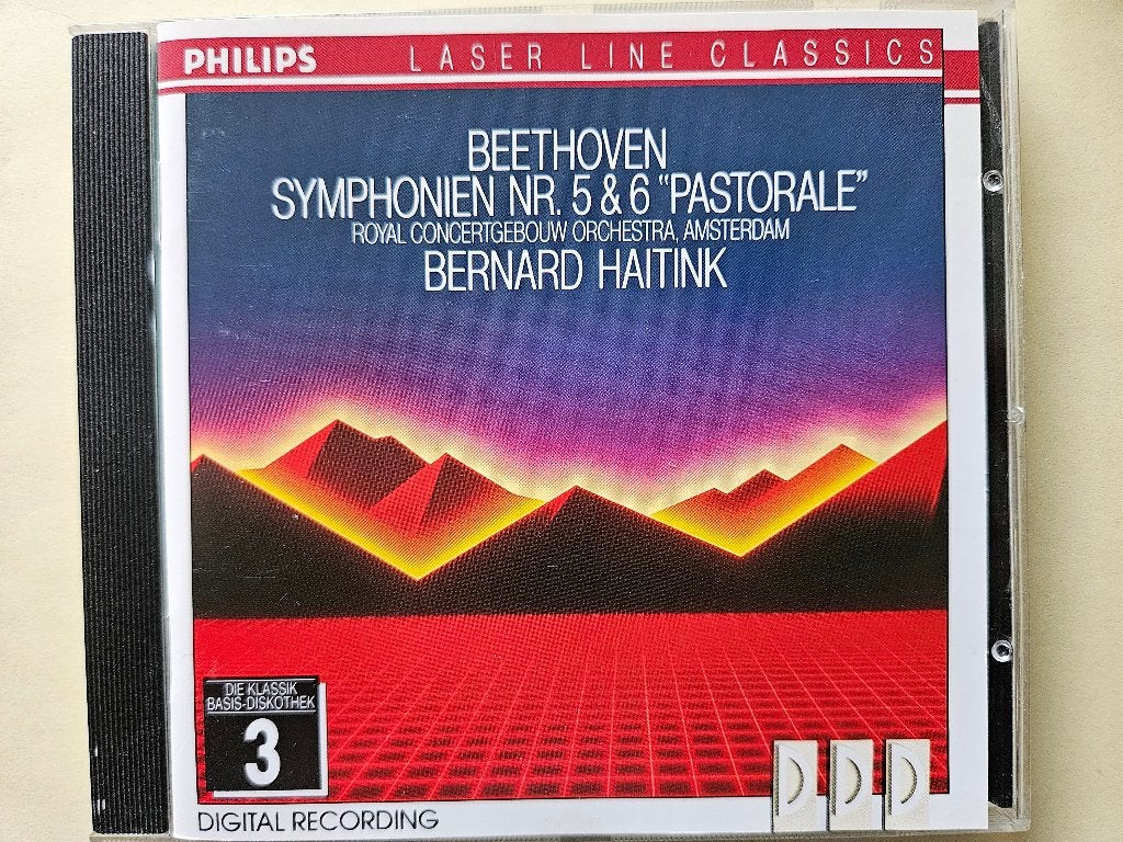 Beethoven - Symph 5+6 - Concertgebouw Orkest Haitink, Ophalen of Verzenden, Zo goed als nieuw, Classicisme, Orkest of Ballet
