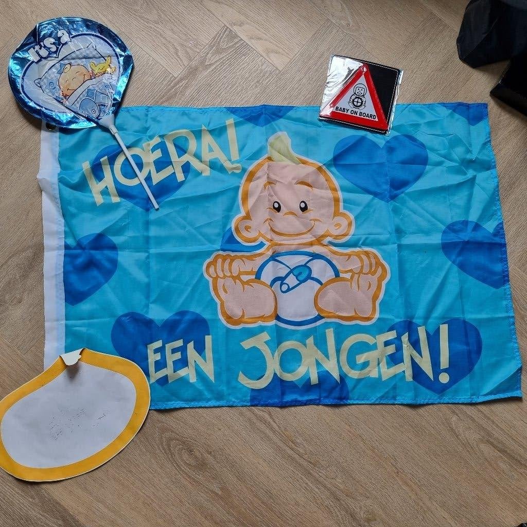 Versiering geboorte jongen, Kinderen en Baby's, Ophalen of Verzenden, Nieuw