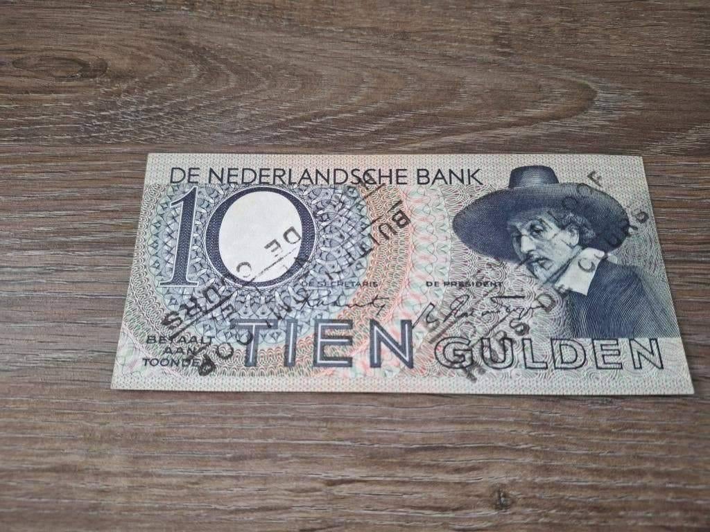 Vrijwel UNC biljet 10 gulden Staalmeester - buiten om. 1944, Postzegels en Munten, Bankbiljetten | Nederland, Ophalen of Verzenden