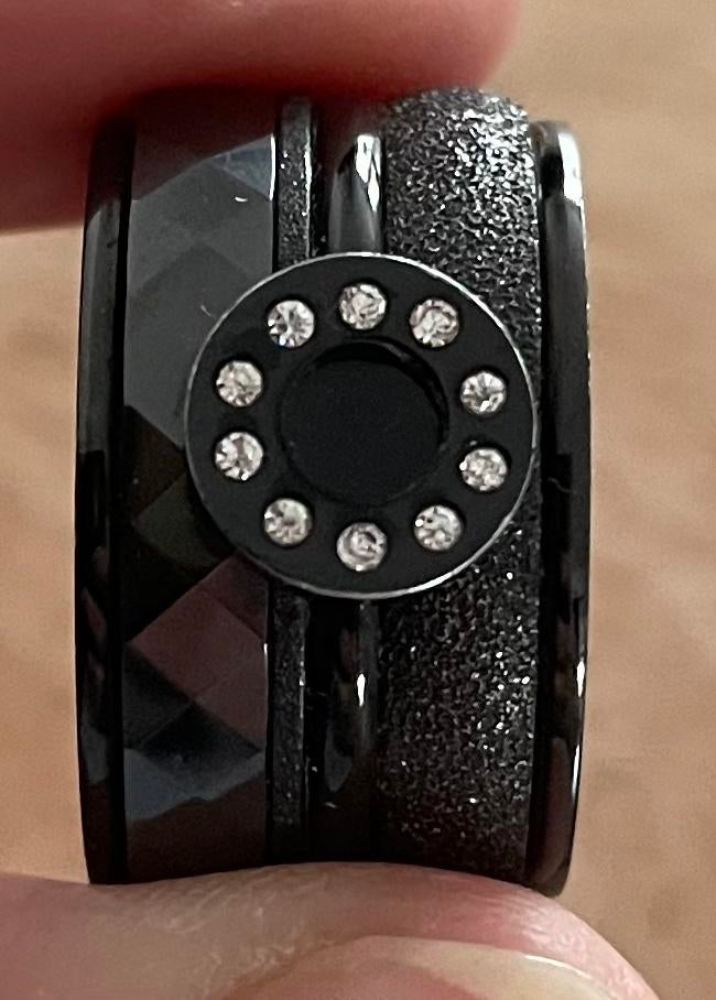 IXXXI ring maat 19, Overige materialen, Gebruikt, 19 tot 20, Zwart