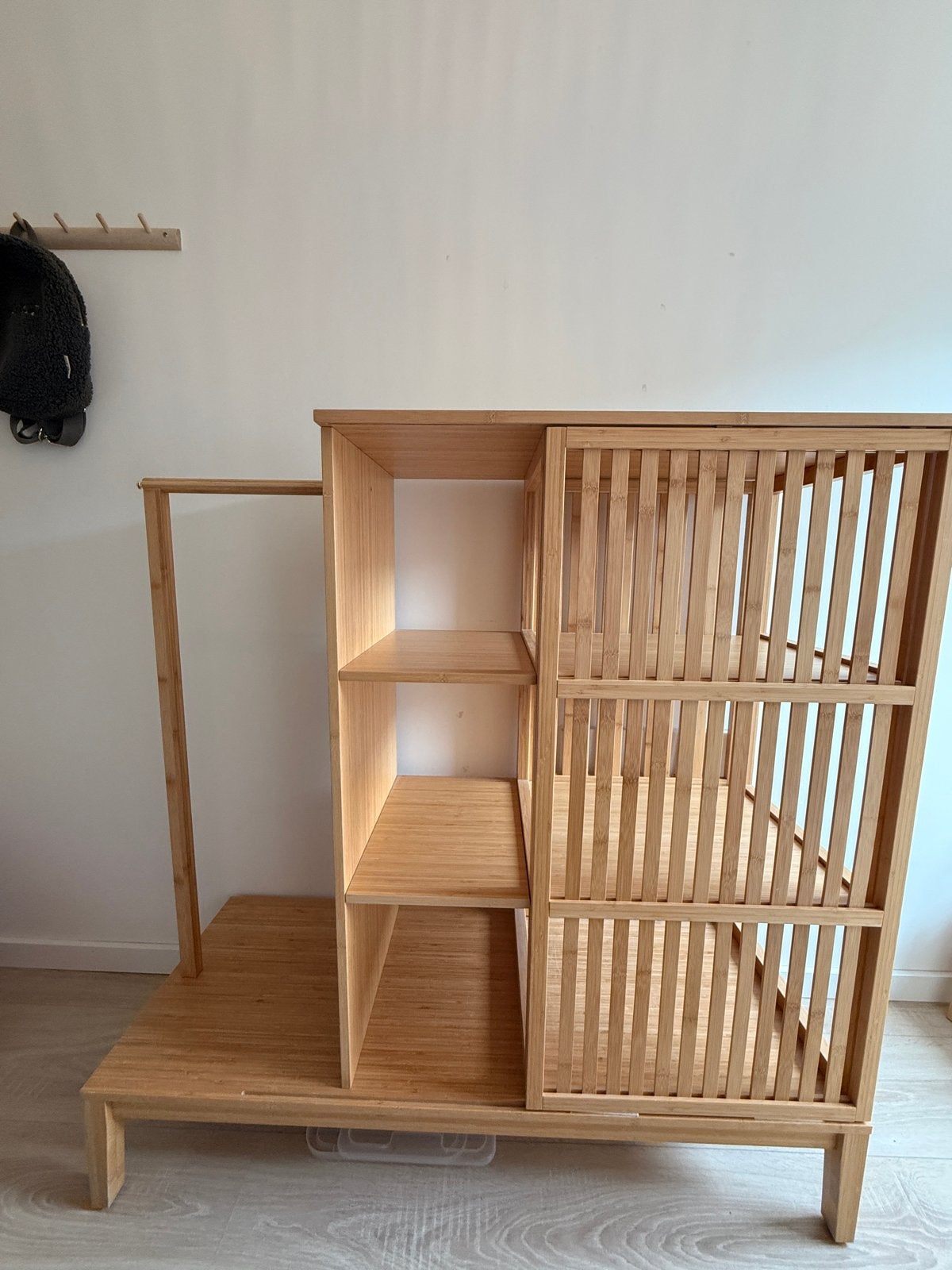 IKEA Nordkisa kast met schuifdeur en planken, Ophalen, Gebruikt, 100 tot 150 cm, Minder dan 100 cm