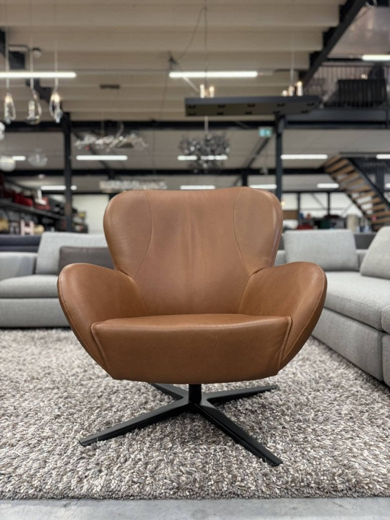 (1) showmodel Bree's new world Legendary Fauteuil bruin leer