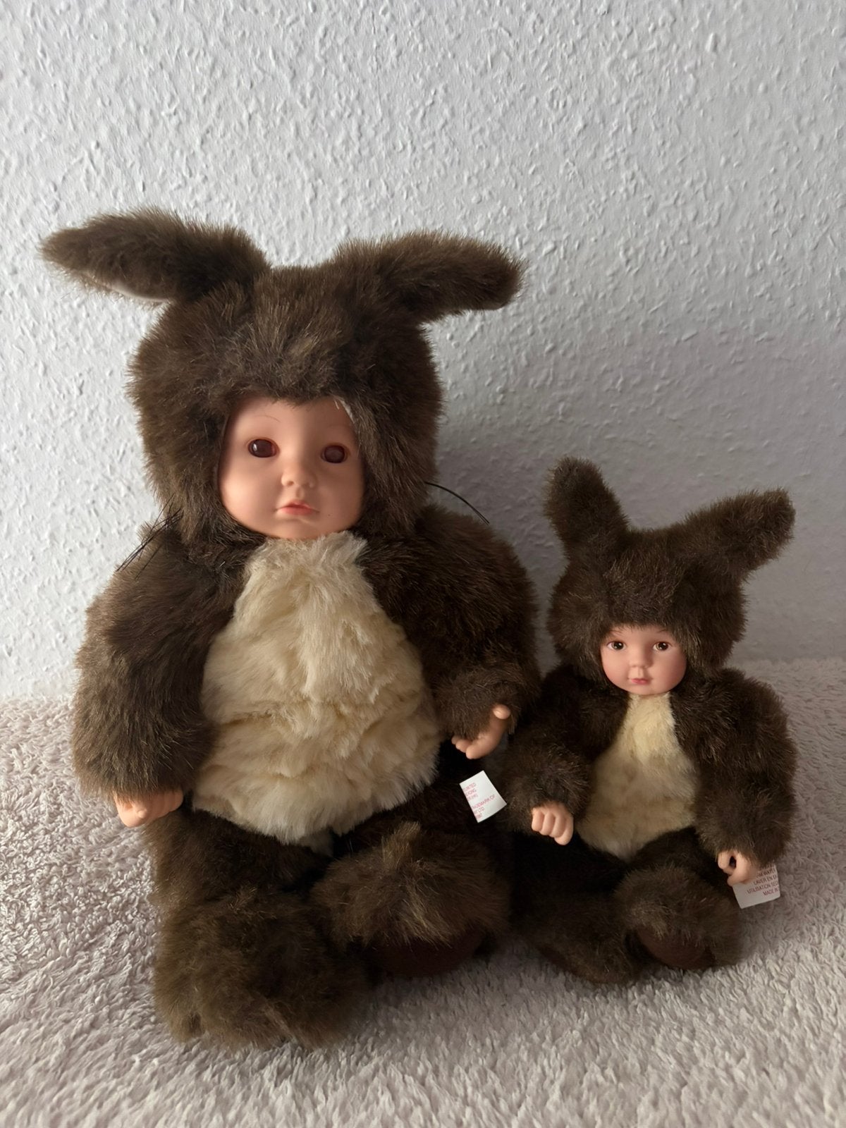 Set van 2 Anne Geddes poppen Eekhoorn Red Eye Collector, Ophalen of Verzenden, Zo goed als nieuw, Pop