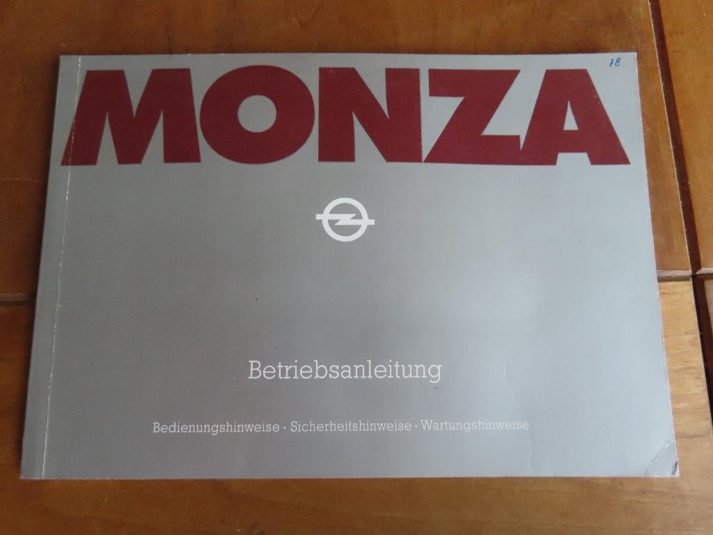 Instructieboek Opel Monza 12-1978, zeer mooi!, Auto diversen, Ophalen of Verzenden
