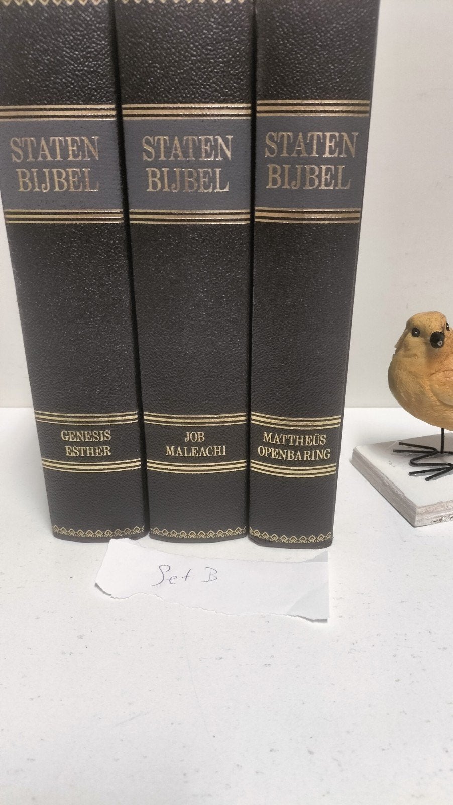 Bijbel, Driedelige Statenbijbel  Set B, Boeken, Ophalen of Verzenden, Gelezen, Christendom | Protestants