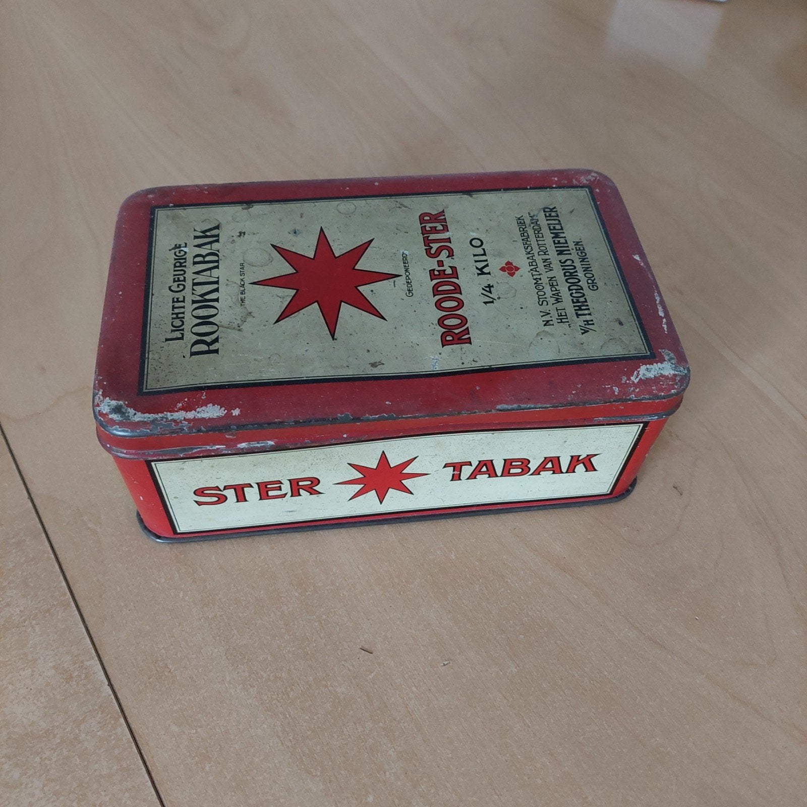 Rooktabak blik Roode ster, Ophalen of Verzenden, Overige