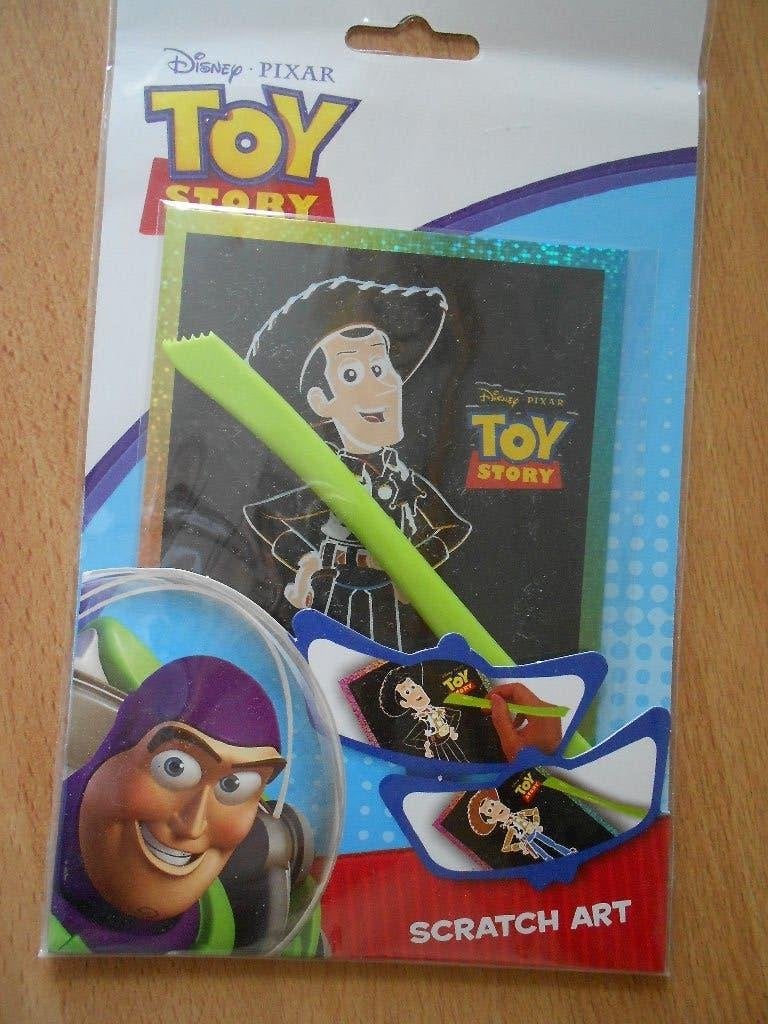 Toy Story scratch art Woody, Ophalen, Zo goed als nieuw, Film, Overige typen