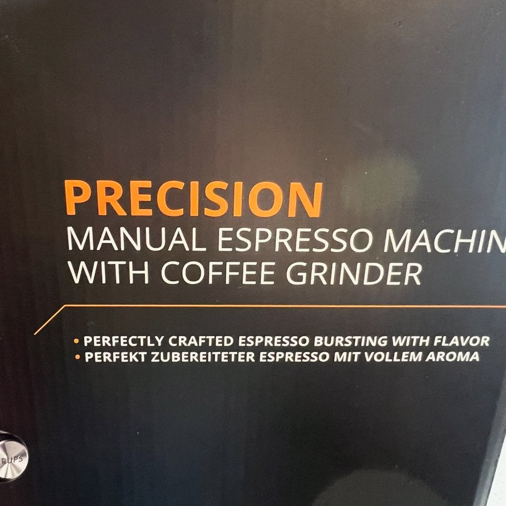 Krups Precision XP801T pistonmachine + ingeb.molen | 417514, Stoompijpje, 2 tot 4 kopjes, Koffiemachine, Nieuw