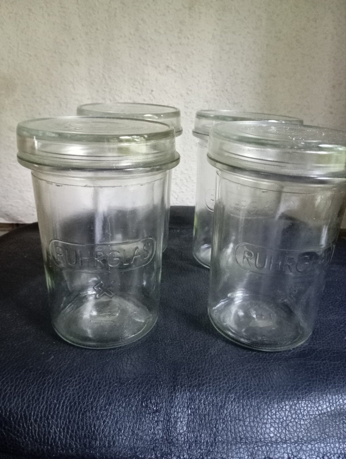 vintage Ruhrglas weckflessen inmaakglazen weckpotten, Ophalen of Verzenden, Zo goed als nieuw