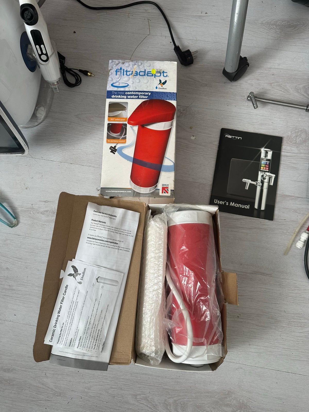 Doulton Filtadapt Aanrecht Waterfilter - NIEUW, Overige typen, Nieuw, Ophalen of Verzenden, Rood