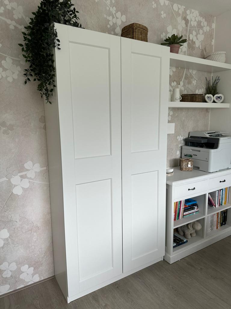 IKEA Pax kast met Grimo deuren (201x100x38), Ophalen, Zo goed als nieuw, 50 tot 75 cm, 200 cm of meer