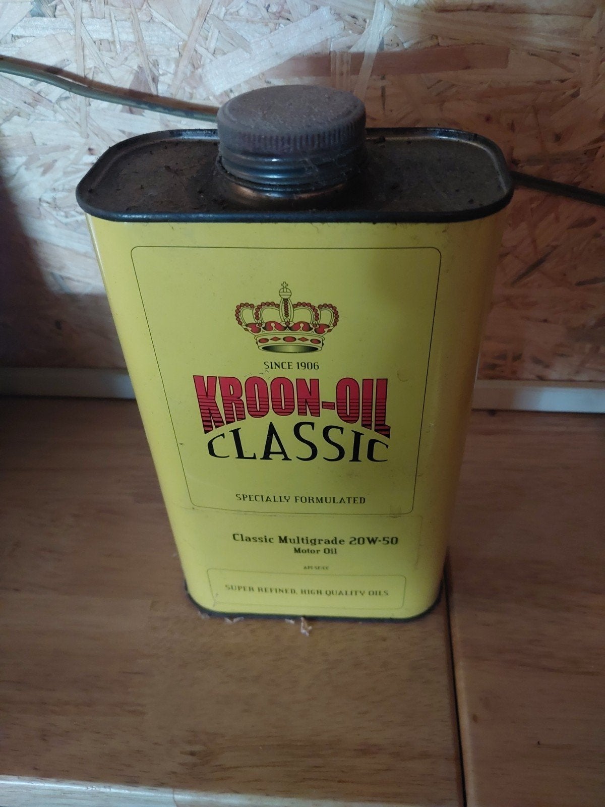 Vintage Kroon-Oil Classic blik - Motorolie, mancave, Verzamelen, Ophalen of Verzenden, Gebruikt, Overige, Overige merken