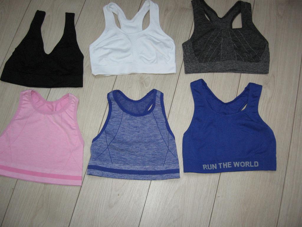 6 NW. HEMA dames tiener sport BH's TOP maat S samen €20,00, Kleding | Dames, Ophalen of Verzenden, Blauw, BH