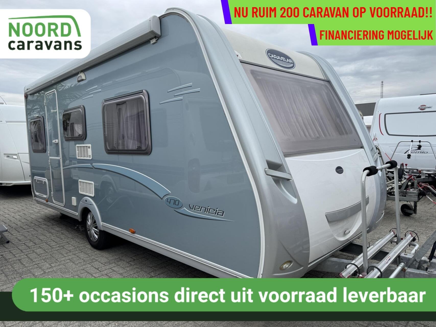CARAVELAIR VENICIA 470, QUEENBED, MOVER, CASSETTE LUIFEL, Mover, Rondzit, Bedrijf, 6 tot 7 meter