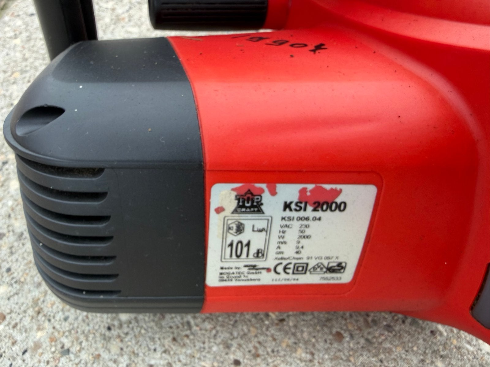 Top Craft KSI 2000 Elektrische Kettingzaag, Tuin en Terras, Ophalen, Gebruikt, Boomzaag