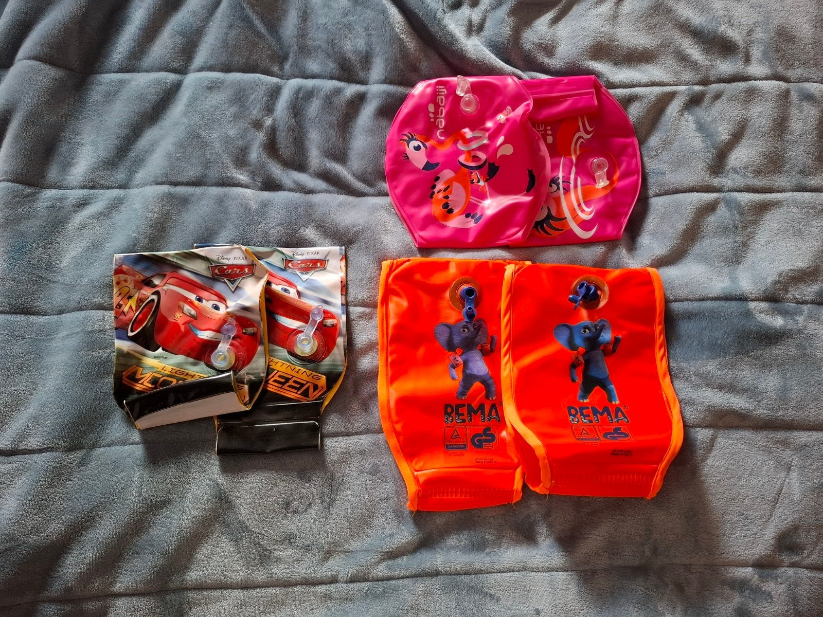 Zwembandjes set: Cars, Dema en Nabaiji, Ophalen of Verzenden, Gebruikt, Zwembandjes, Disney