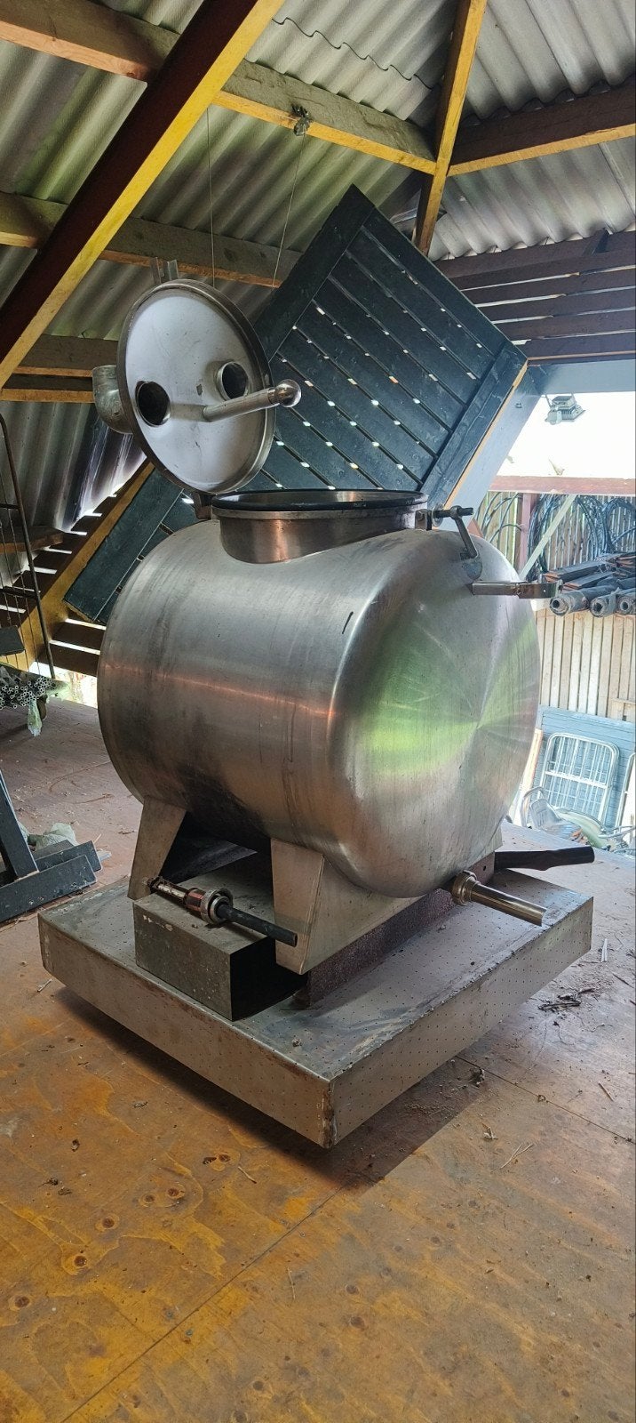 Roestvrijstalen industriële tank, Ophalen of Verzenden