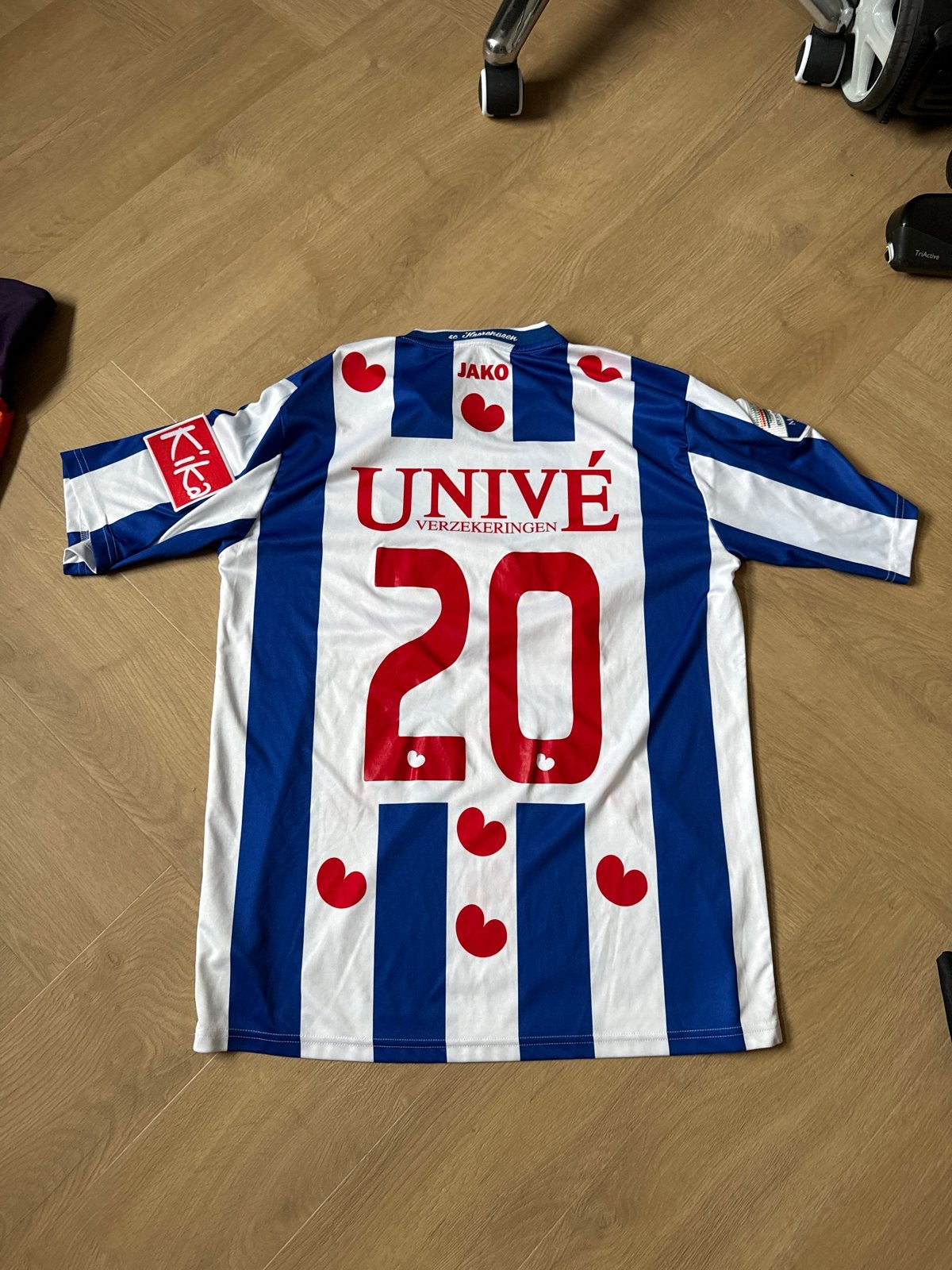 SC Heerenveen Thuisshirt Jako Unive Eredivisie Maat XL, Sport en Fitness, Maat XL, Verzenden, Nieuw, Shirt
