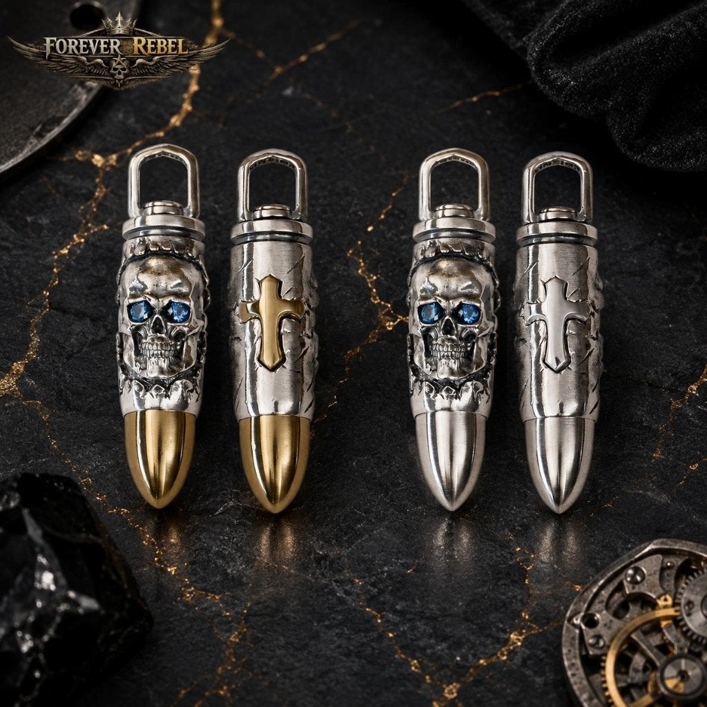 Mortis Caliber Kogel Hanger - 925 Zilver en/of Messing, Foreverrebelmail@pm.me, Overige voorstellingen, Verzenden, Zilver