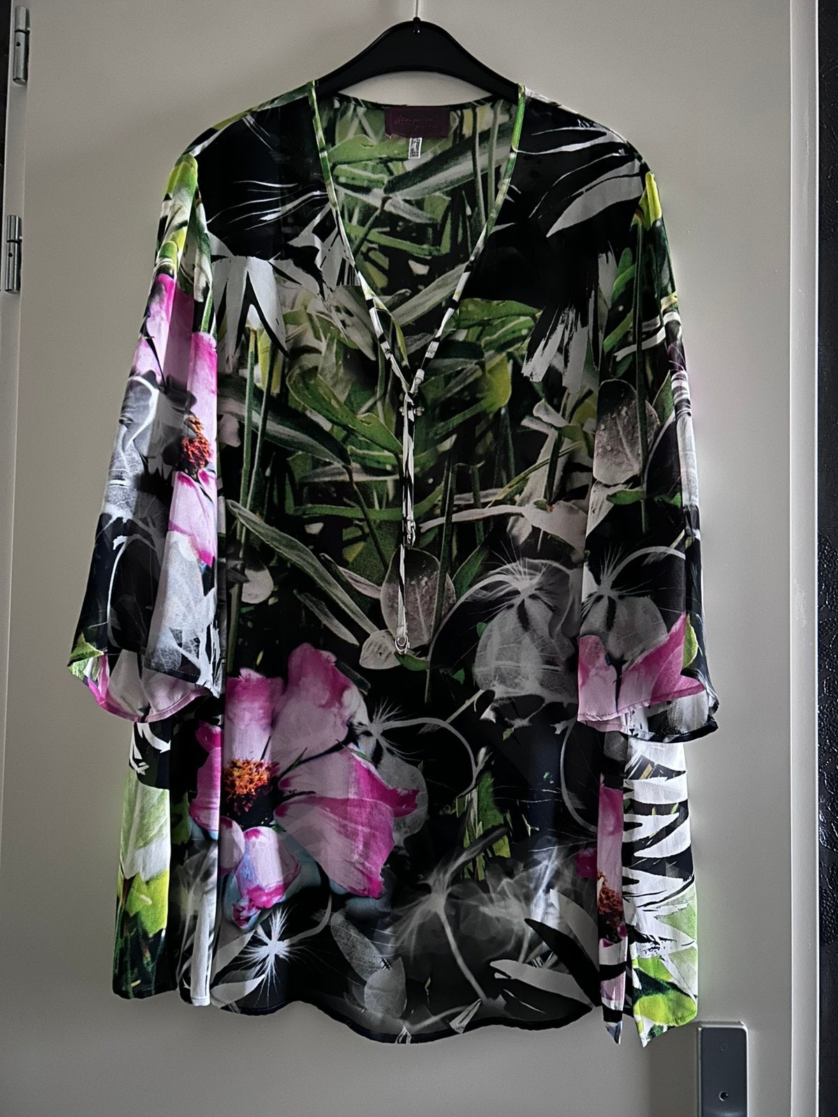 Semper Fi Tuniek/Blouse met bloemenprint, Maat 42/44 (L), Ophalen of Verzenden, Zo goed als nieuw, Onder de knie