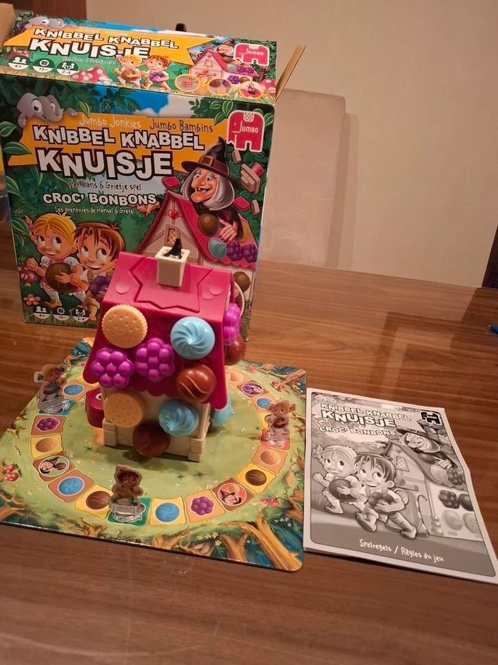 Knibbel Knabbel Knuisje - Jumbo Kinderspel, zgan, Een of twee spelers, Ophalen of Verzenden, Zo goed als nieuw, Jumbo