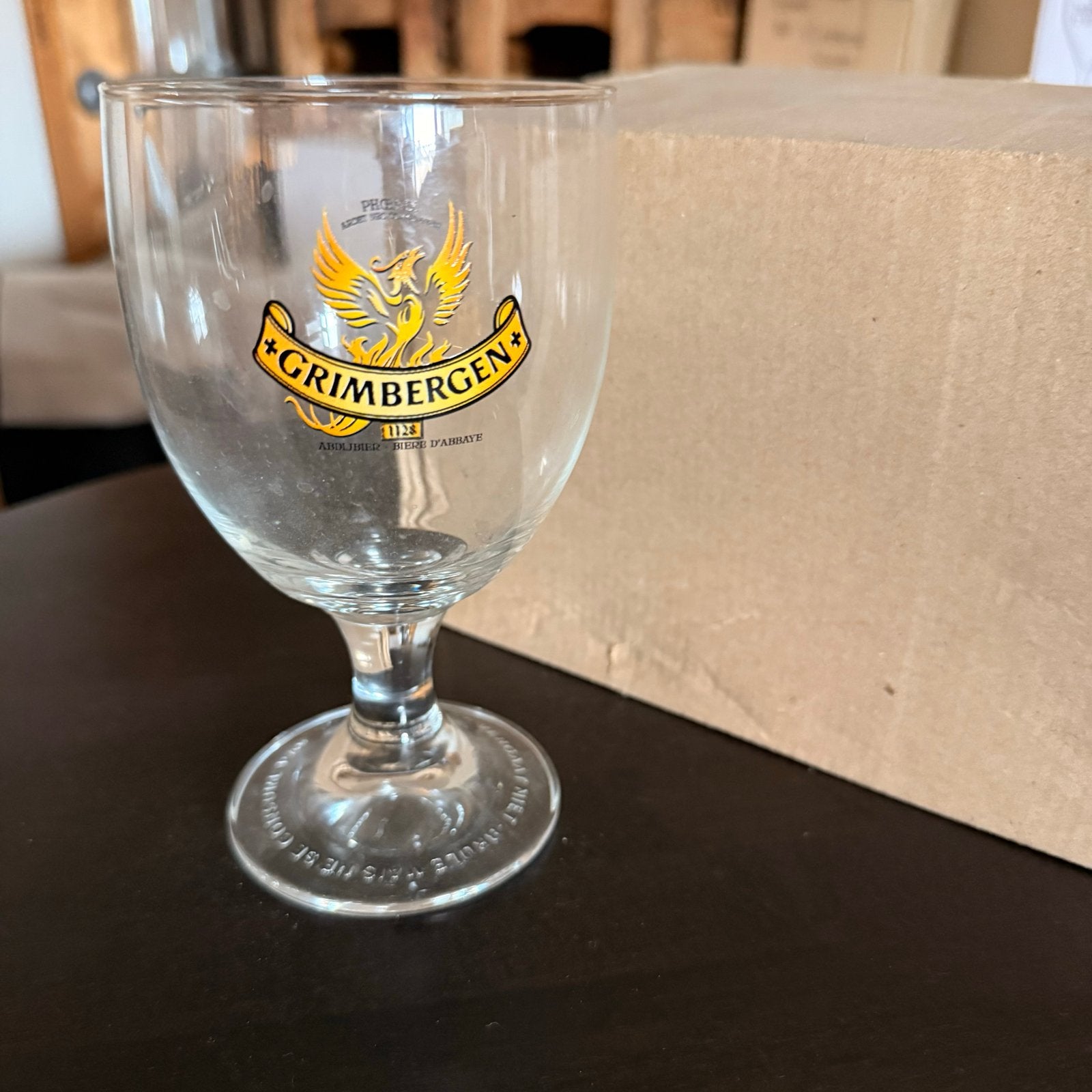 Grimbergen glazen - 25 cl, Verzamelen, Ophalen, Zo goed als nieuw, Glas of Glazen, Overige merken