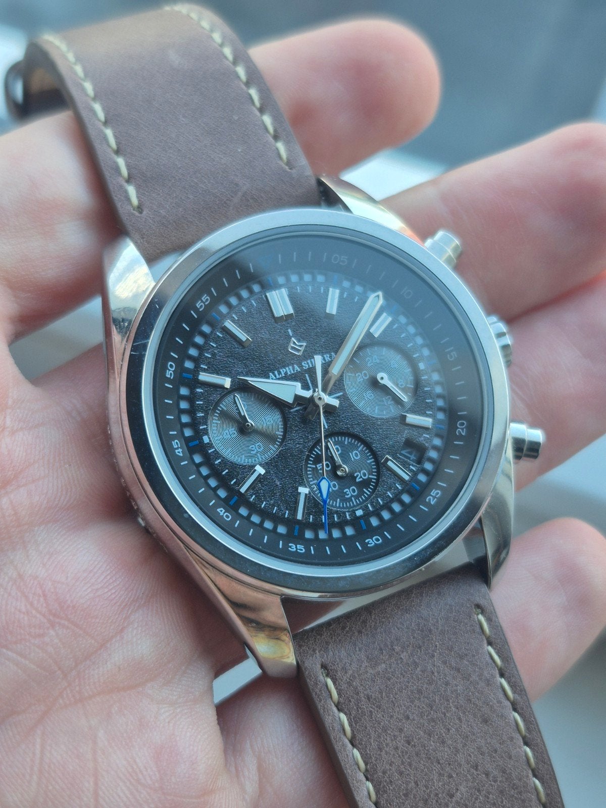Alpha Sierra Reaper Ref. SBR02 Chronograaf Quartz, Overige merken, Onbekend, Ophalen of Verzenden, Zo goed als nieuw