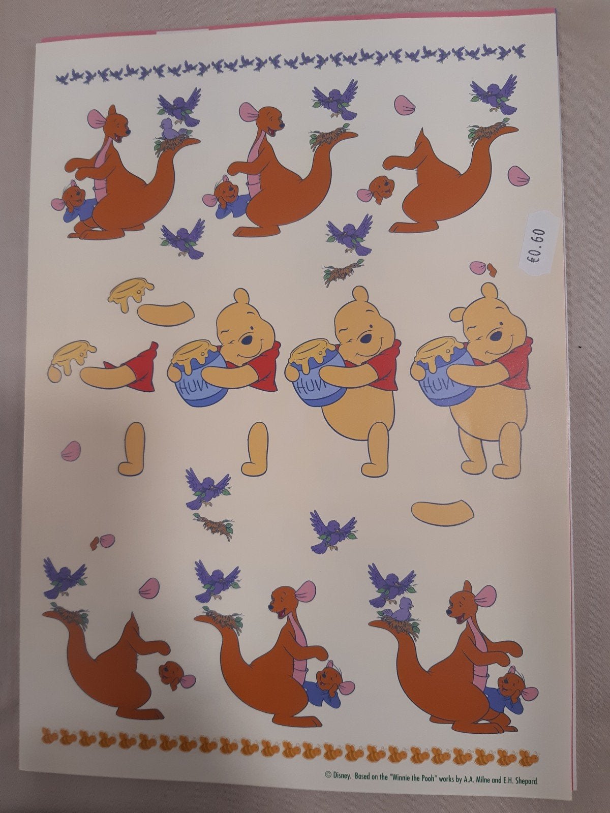 3D Knipvel Winnie de Poeh en Kanga & Roe, Ophalen of Verzenden, Nieuw