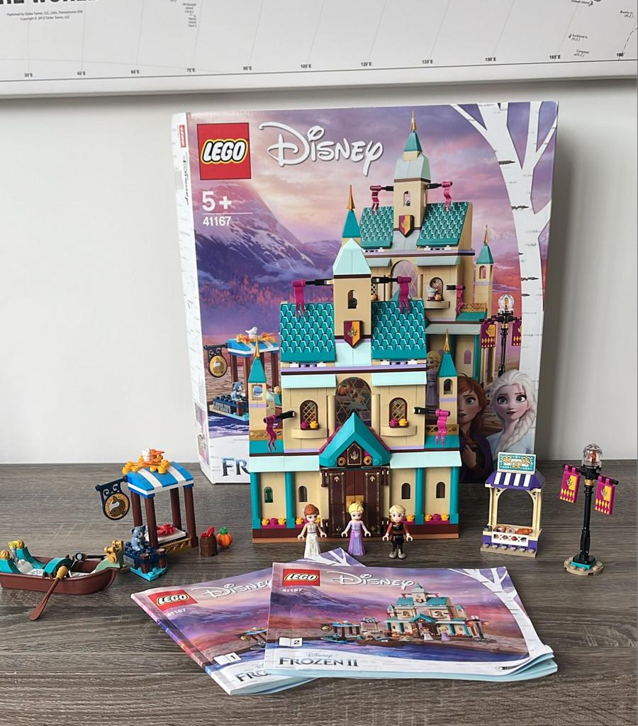 Lego Disney Frozen II Arendelle Kasteel 41167 met doos, Lego, Ophalen of Verzenden, Zo goed als nieuw, Disney