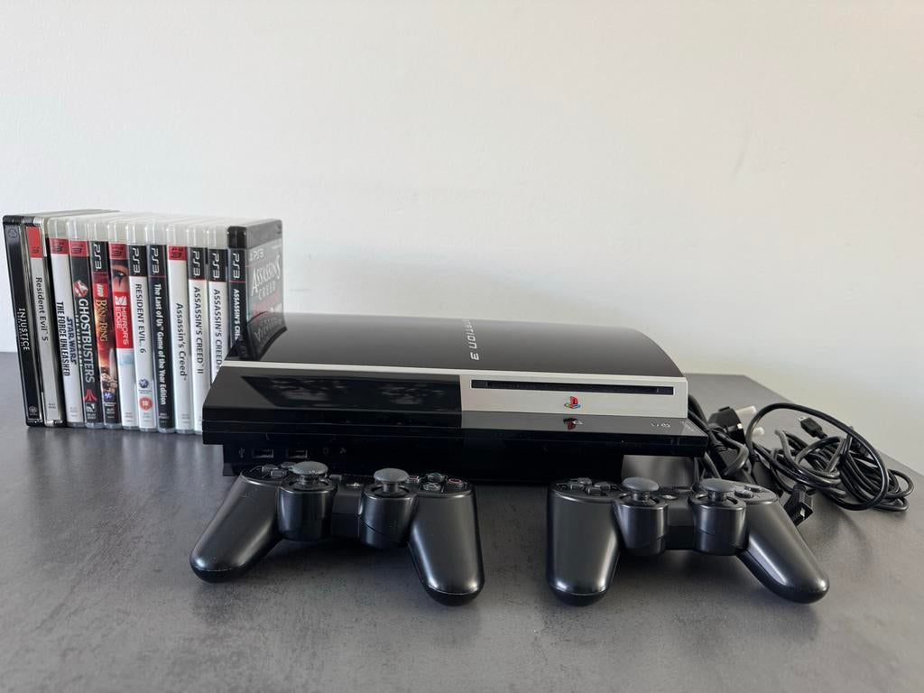 PlayStation 3 met firmware 4.92 en 6 games (disc only), Spelcomputers en Games, Ophalen of Verzenden, Gebruikt
