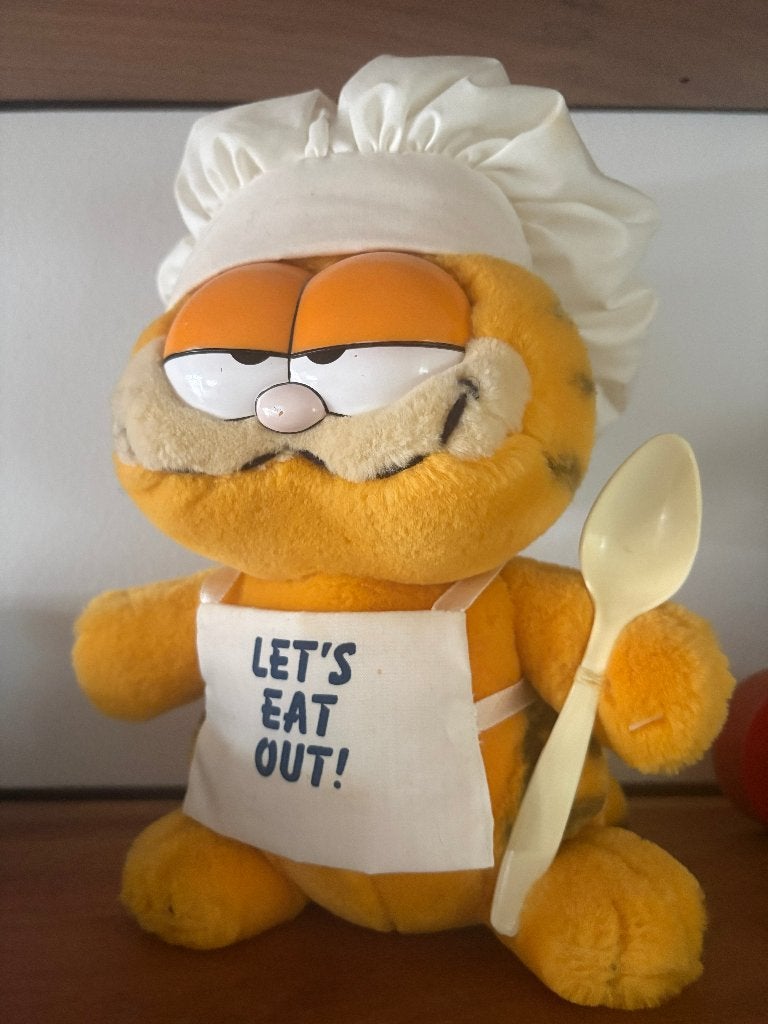 Garfield "Let's eat out", Kinderen en Baby's, Speelgoed | Knuffels en Pluche, Oranje, Gebruikt, Overige merken, Overige karakters