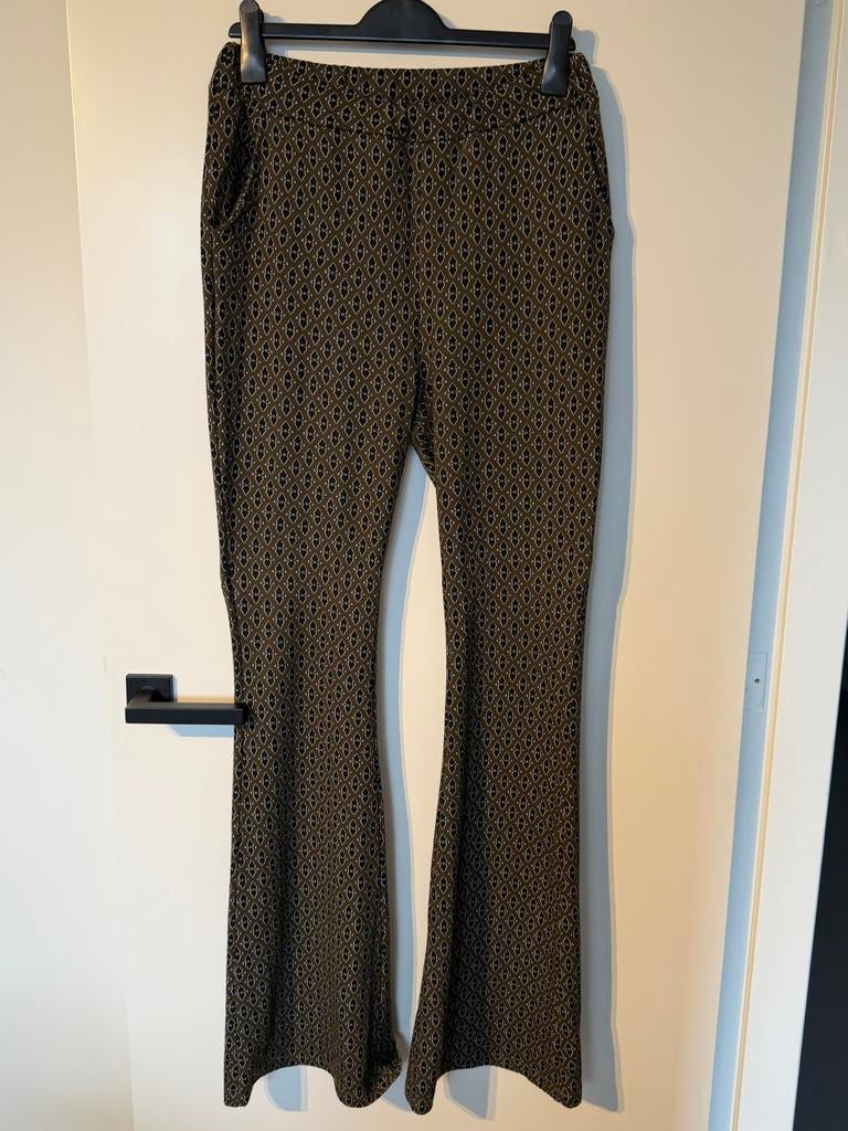 Things I Like Things I Love - flared broek print | maat L, Maat 42/44 (L), Ophalen of Verzenden, Lang, Gedragen
