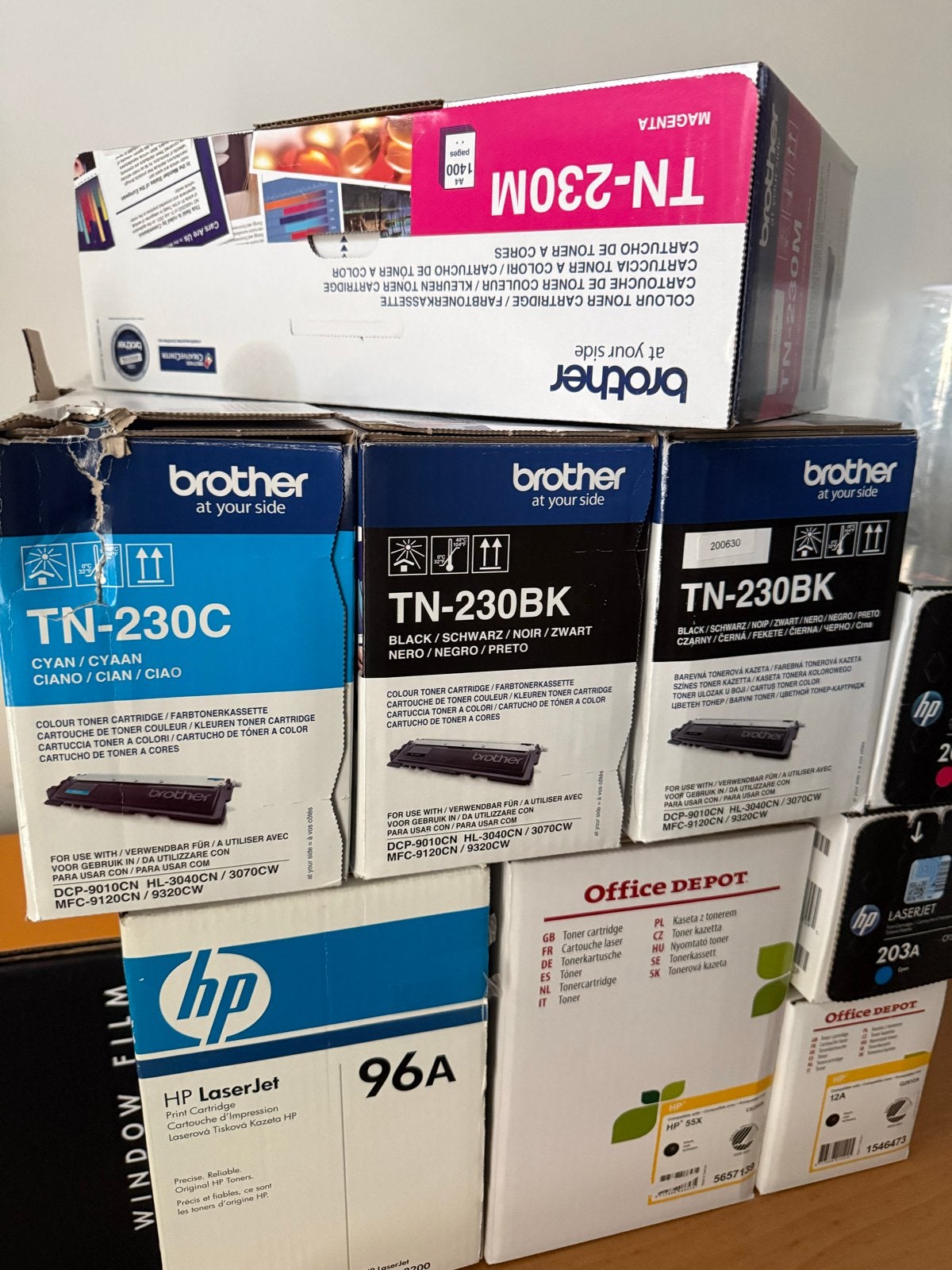 Partij ongebruikte toners (5 stuks) - Brother en HP, Computers en Software, Printers, Ophalen of Verzenden, Nieuw, Laserprinter