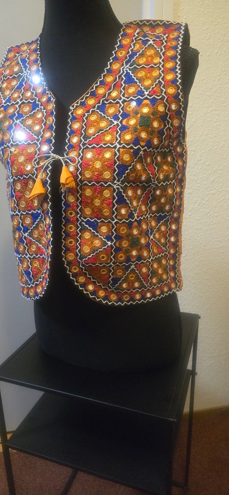 Nieuw Uniek Handgemaakt Damesgilet met Kleurrijke, Maat 38/40 (M), Carnaval, Pakistanse, Nieuw
