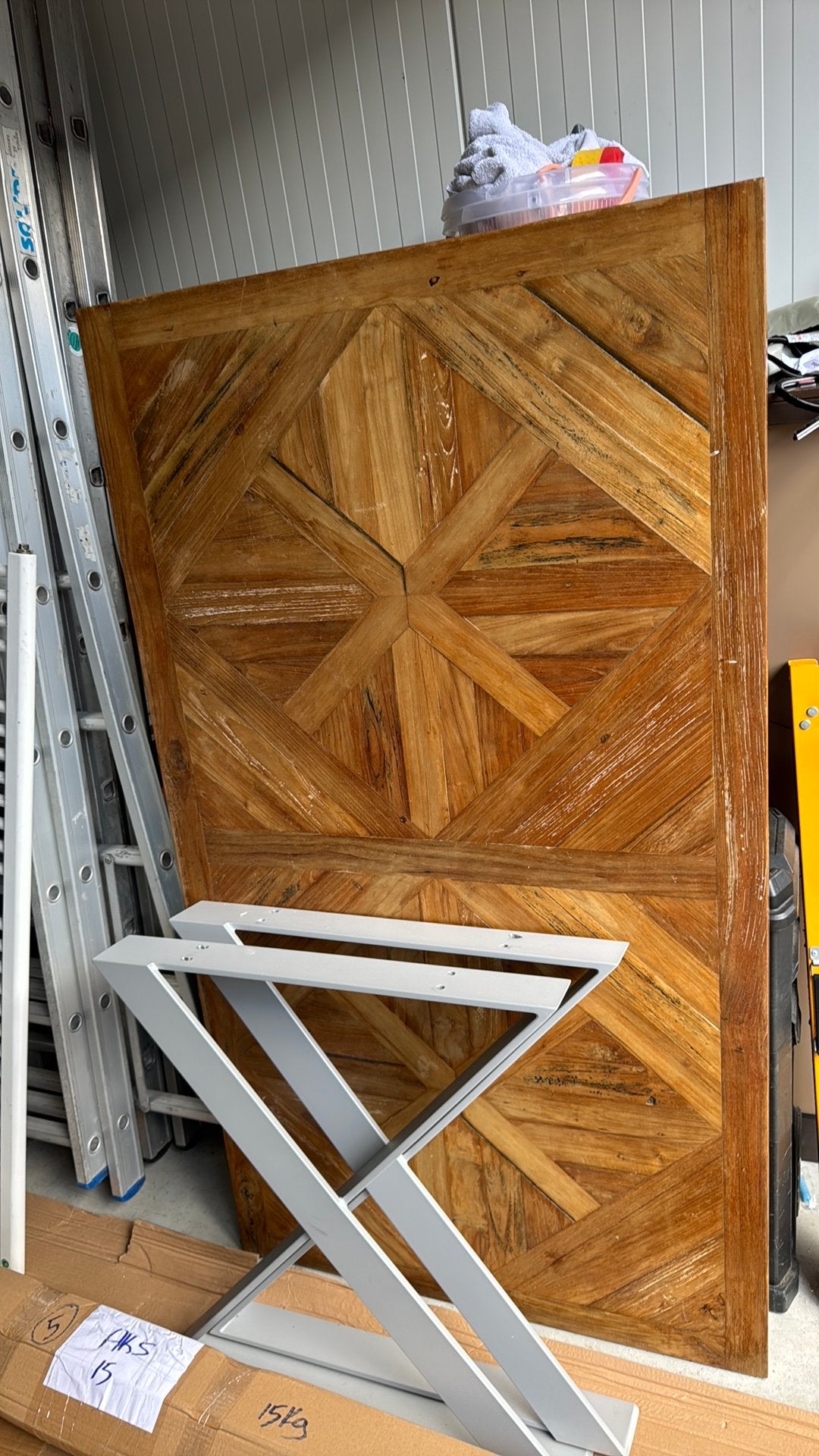 Eettafel, Ophalen, Zo goed als nieuw, Hout, Binnendeur