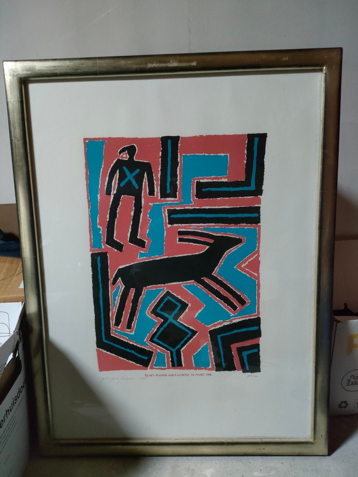 Editie schilderij van Ferenc Gogos, Ophalen
