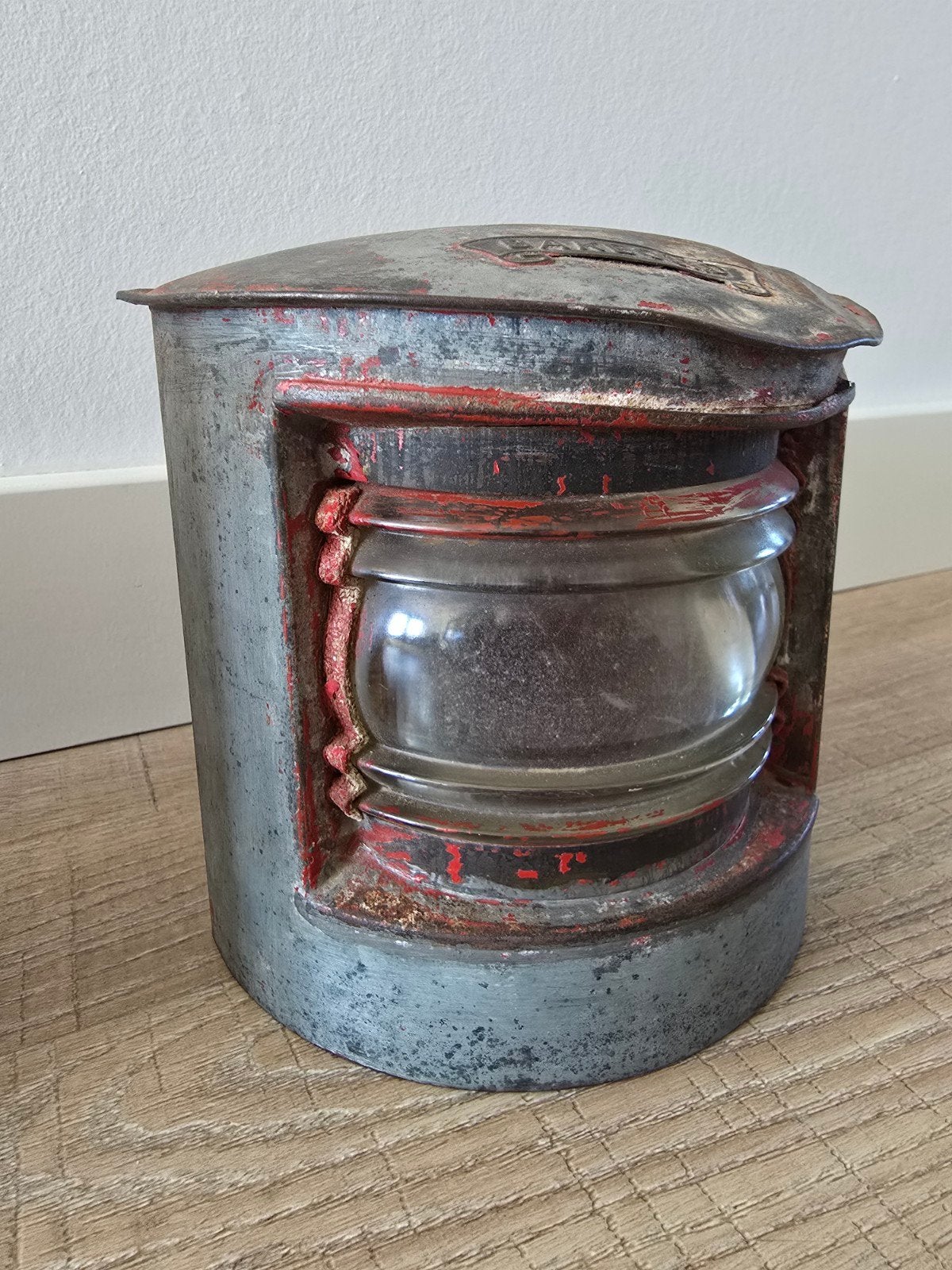 antieke Nederlandse bakboord-scheepslamp €29, Ophalen of Verzenden